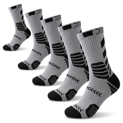 Elite Trail Running Socks Australia | Anti-Blister Performance Crew Socks - DBTYSP GT-JT 5-Pack