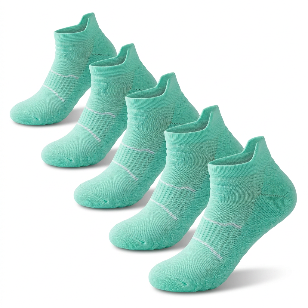 Junior Anti-Blister Running Socks Australia | Kids 5-Pack Breathable Athletic Socks