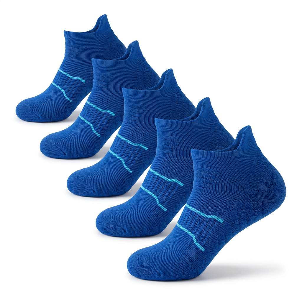 Junior Anti-Blister Running Socks Australia | Kids 5-Pack Breathable Athletic Socks