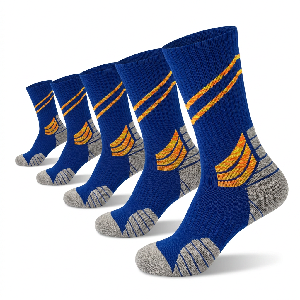 Club Quality Custom Athletic Socks 5-Pack | Wholesale Junior Sports Socks Australia