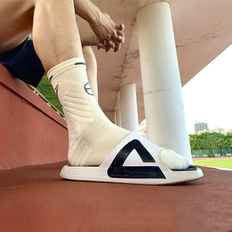 Main image of high-top professional basketball socks with terry bottom