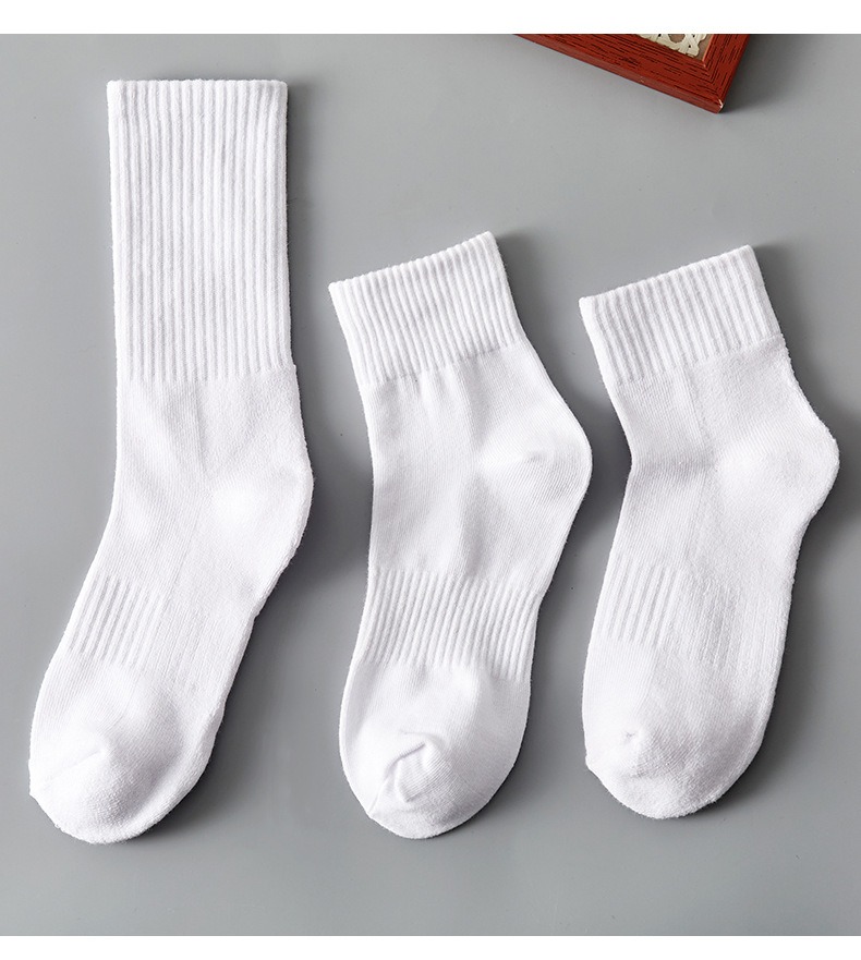Cotton sports sock toe and heel construction detail