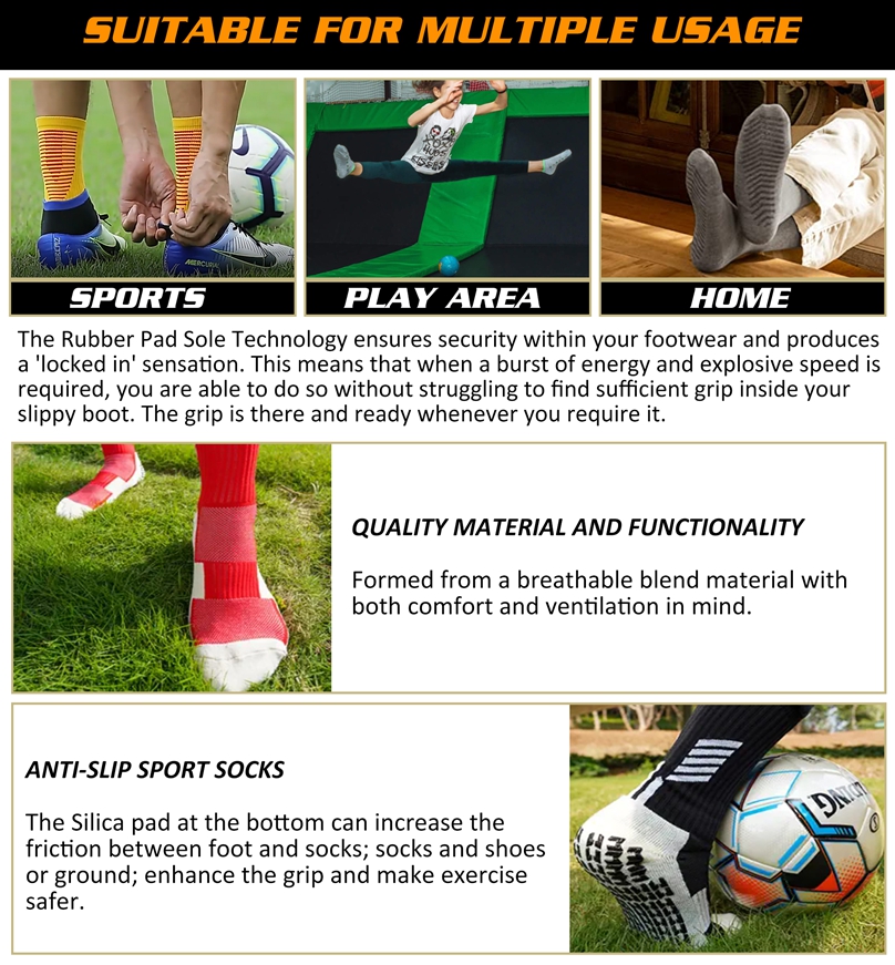 Custom Football Grip Socks with Logo detail image 11