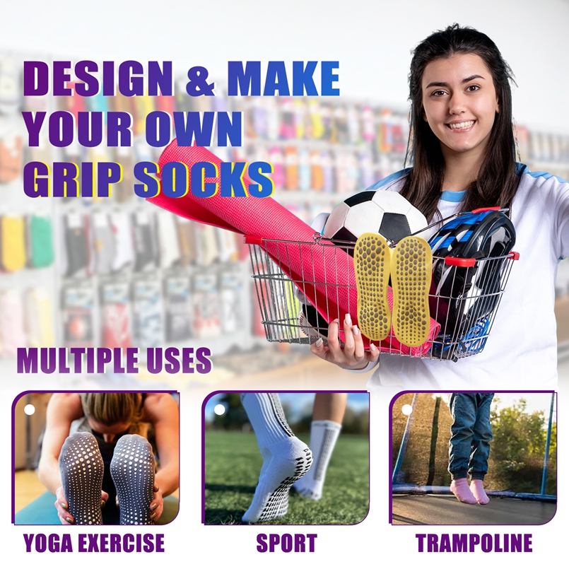 Custom Performance Crew Sports Socks with Logo detail image 12