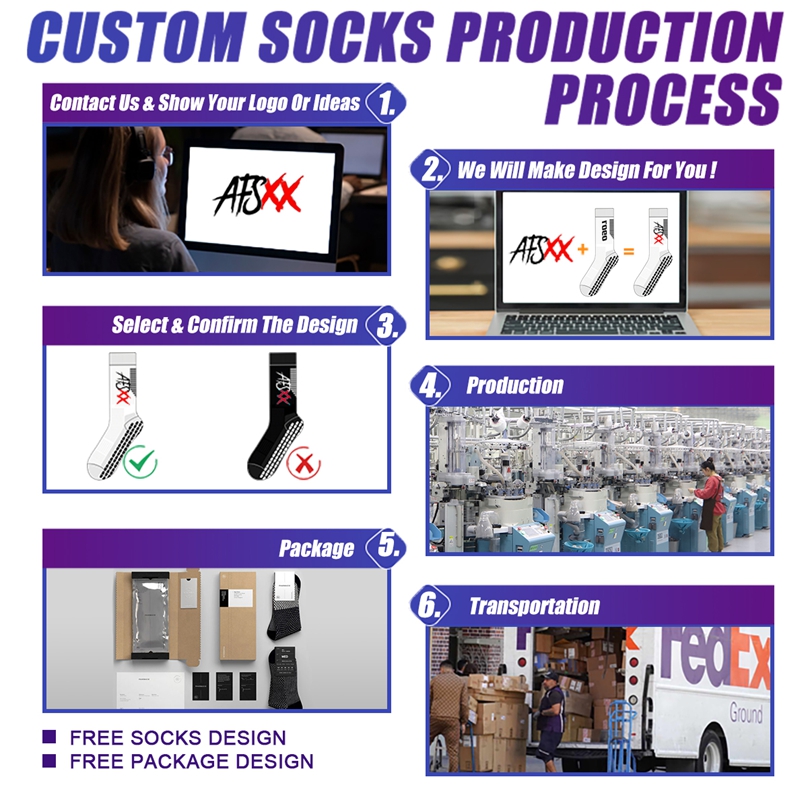 Custom Performance Crew Sports Socks with Logo detail image 14