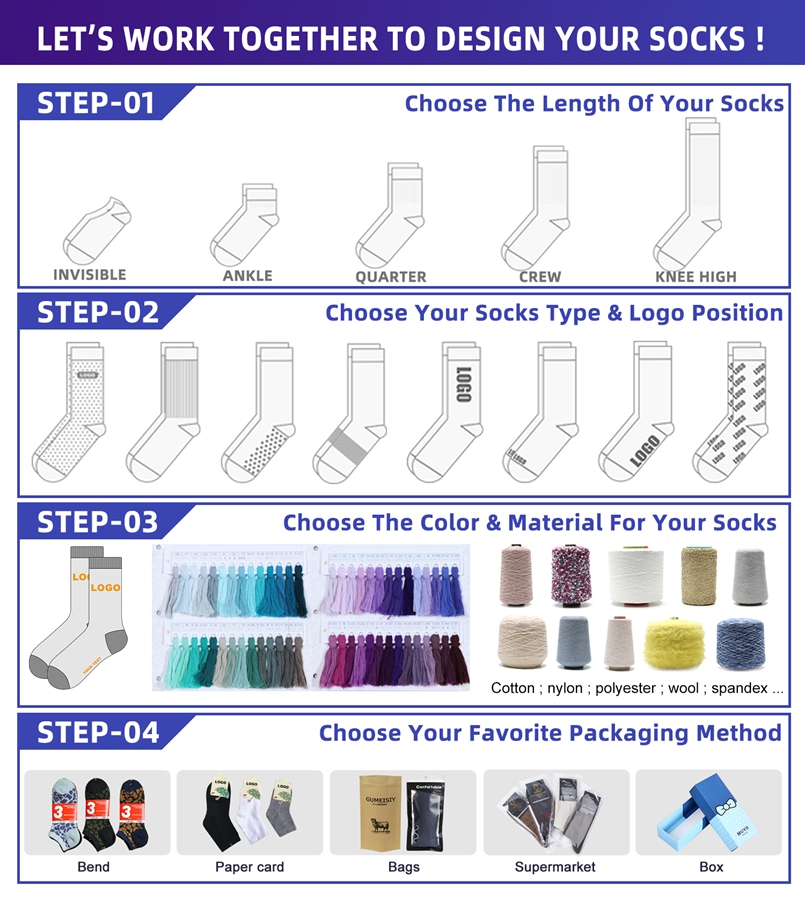 Custom Performance Crew Sports Socks with Logo detail image 15
