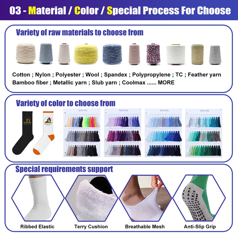 Custom Tennis and Volleyball Sports Socks with Logo detail image 10