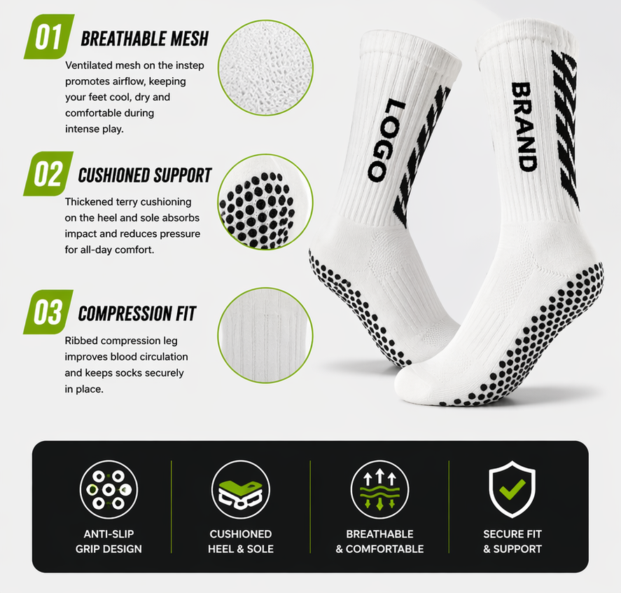 Custom football grip socks image 4