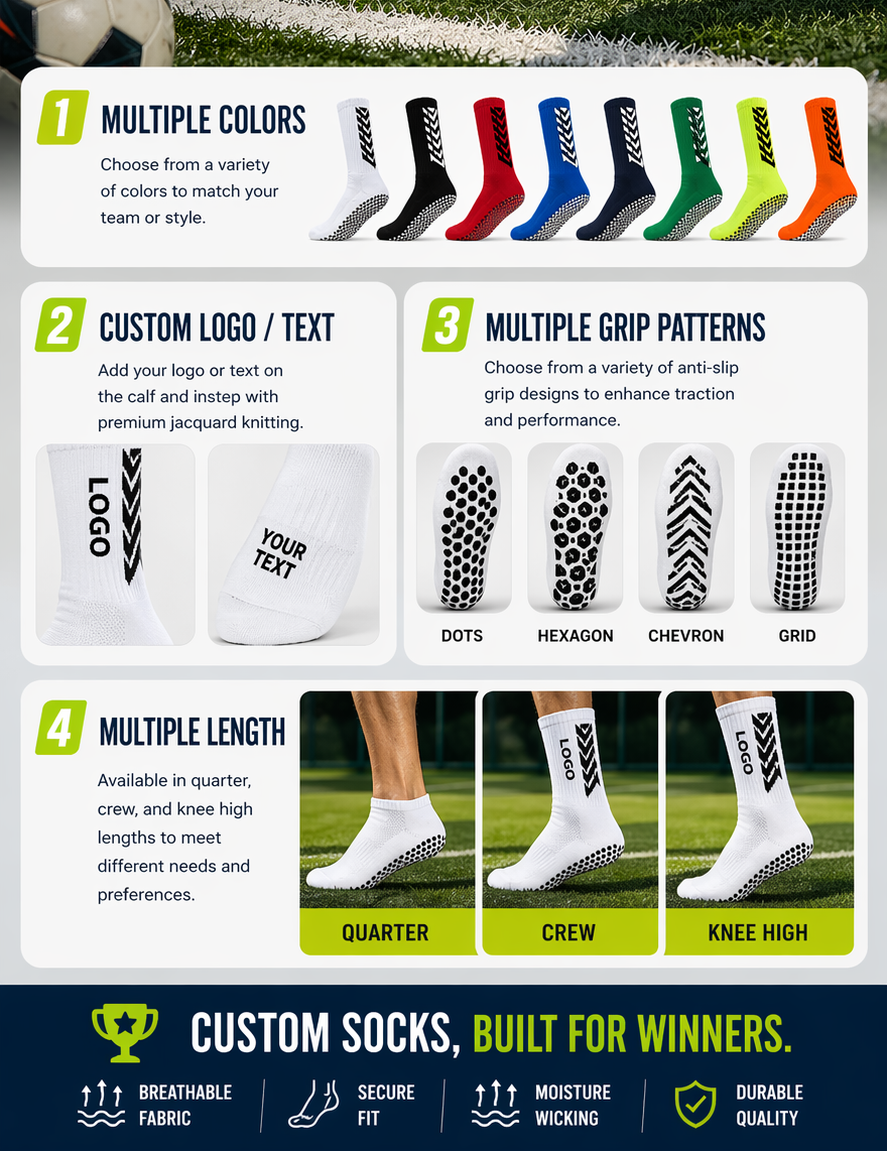 Custom football grip socks image 5